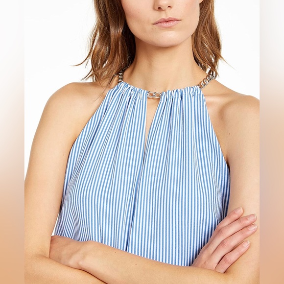 Michael Kors Blue High-Low Dress X-Small - Picture 9 of 12